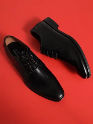 Rippley Shine Lace Up Loafer - Black