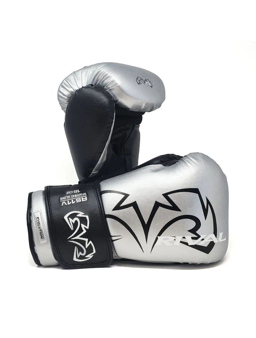 RIVAL RS11V EVOLUTION SPARRING VELCRO-SILVER/BLACK