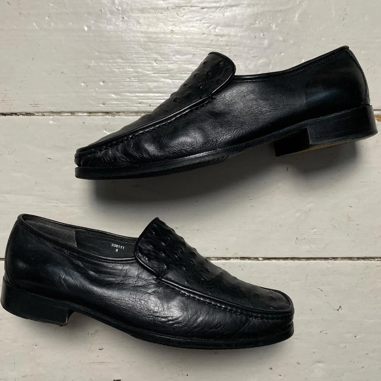Roland Cartier Black Leather Loafer Smart Shoes