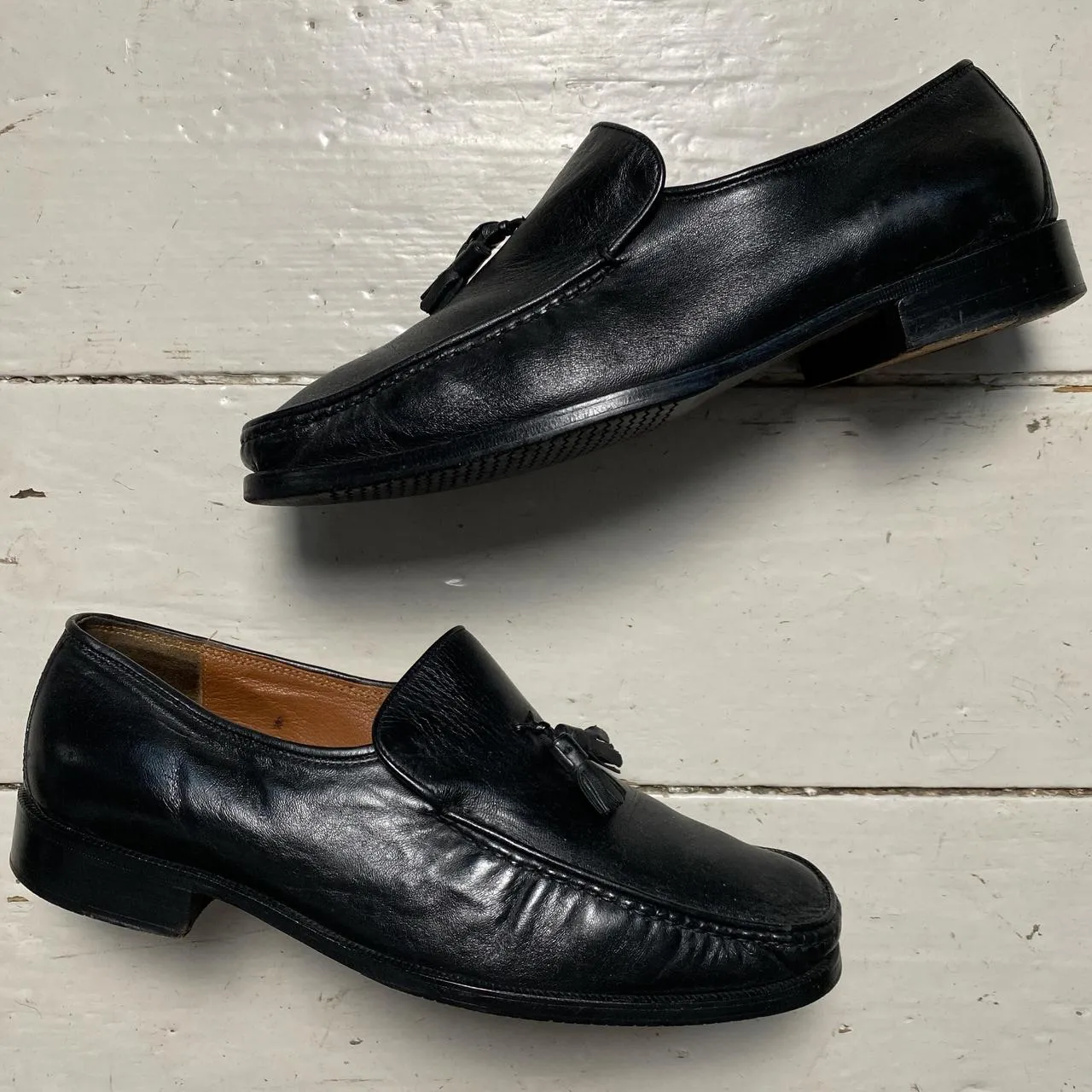 Roland Cartier Black Tassel Loafer Smart Shoes