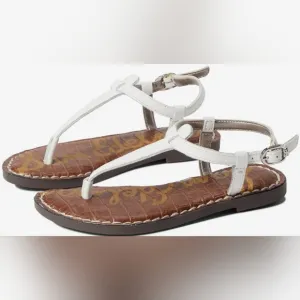 SAM EDELMAN Girl's Sandals Size 3 WHITE New