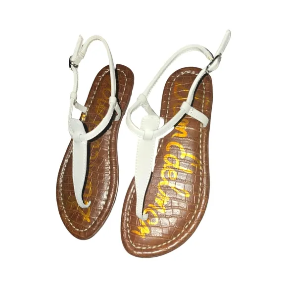 SAM EDELMAN Girl's Sandals Size 3 WHITE New
