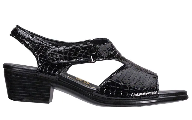 SAS Suntimer Heel Strap Sandal - Black Croc