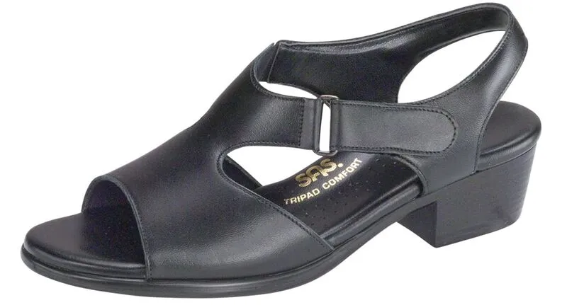 SAS Suntimer Heel Strap Sandal - Black
