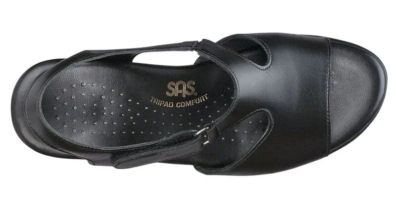 SAS Suntimer Heel Strap Sandal - Black