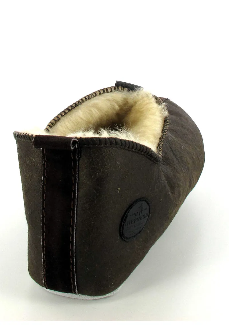 SHEPHERD Men's Ankle-High Shearling Slippers Henrik