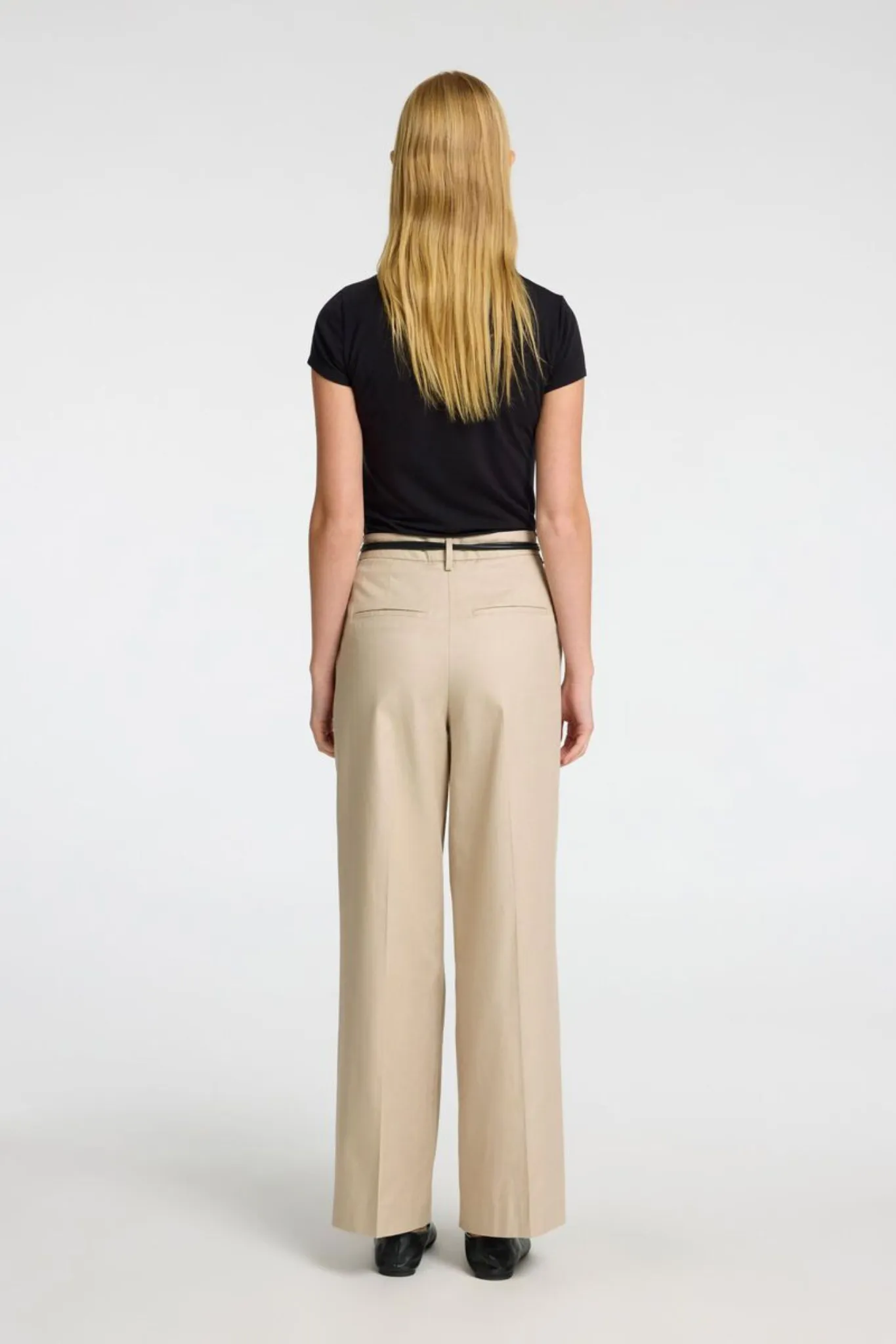 SLFDORA-MERLA HW EXTRA WIDE PANTS - ISLAND FOSSIL
