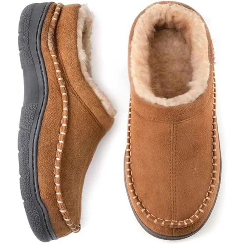 Slip-On Moccasin Slippers – Cozy Comfort for Indoor and Outdoor Use