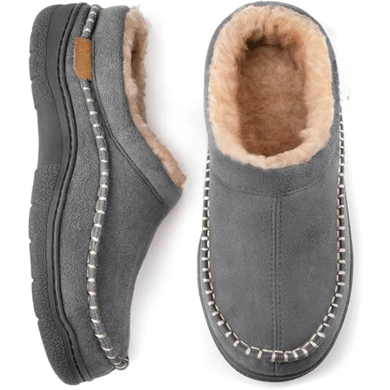 Slip-On Moccasin Slippers – Cozy Comfort for Indoor and Outdoor Use