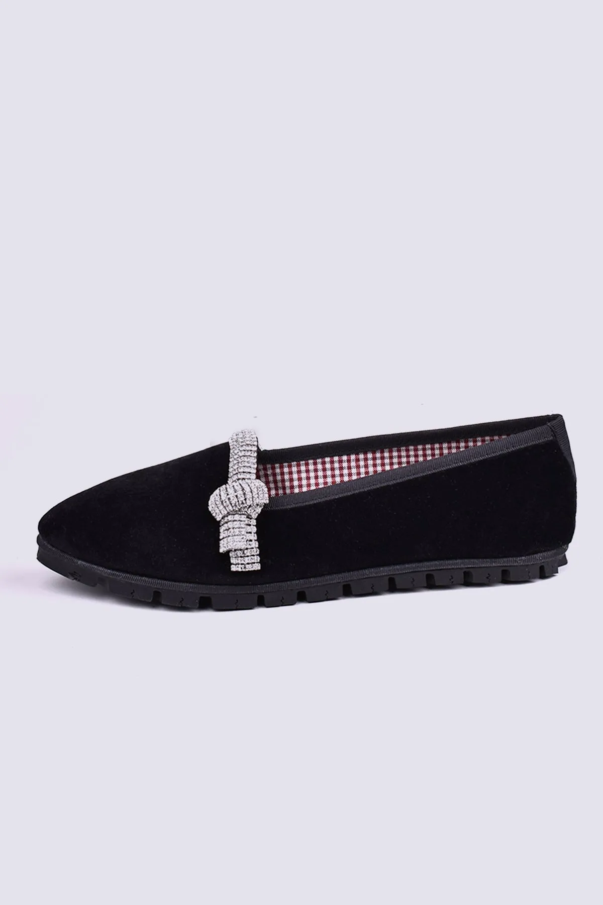 Slippers Joya Terciopelo Negro