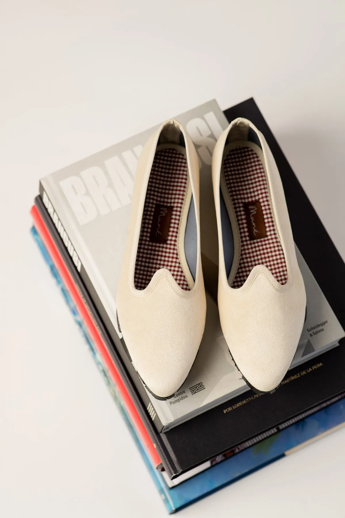 Slippers Pitti Terciopelo Marfil