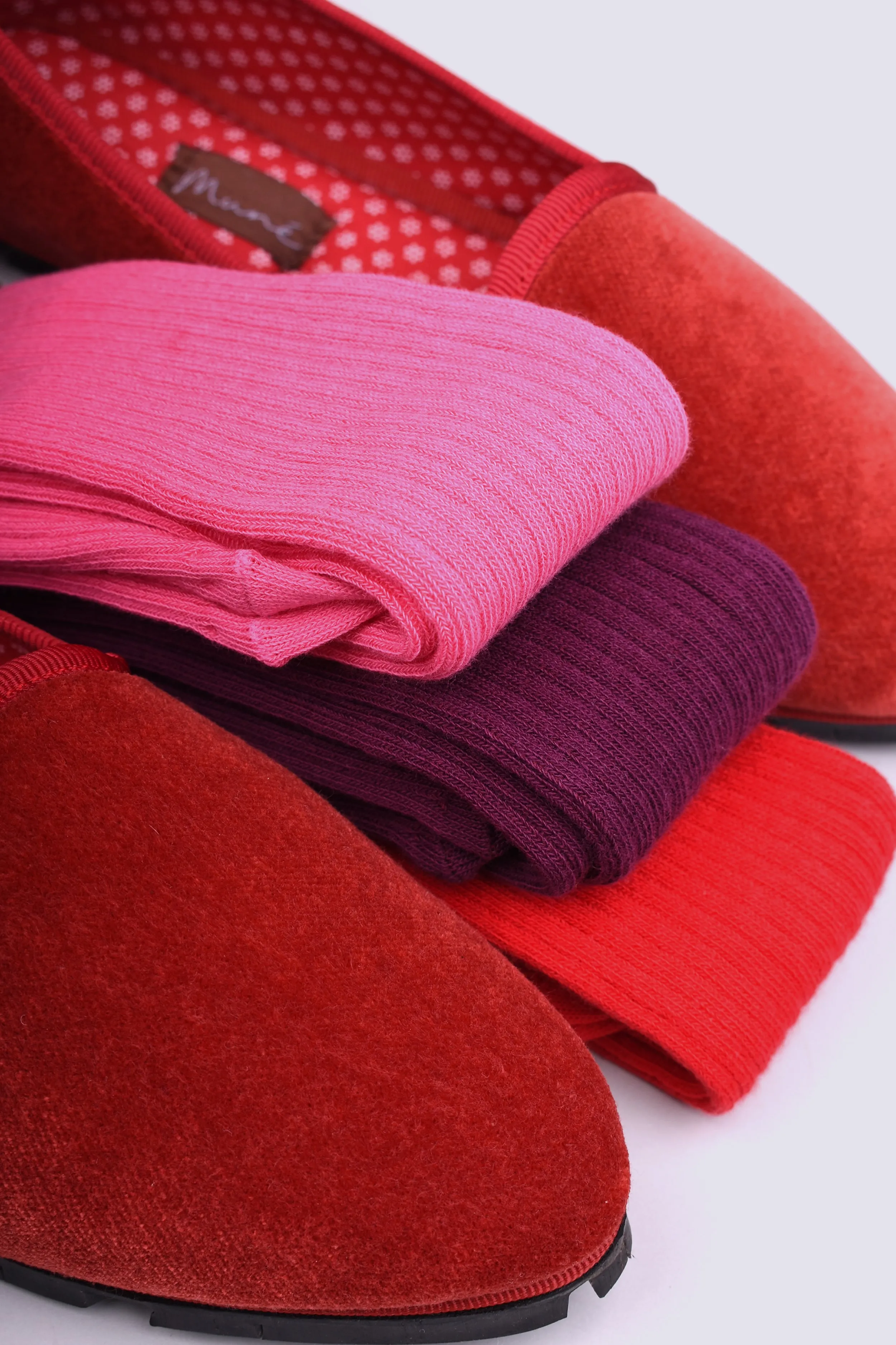 Slippers Terciopelo Rojo