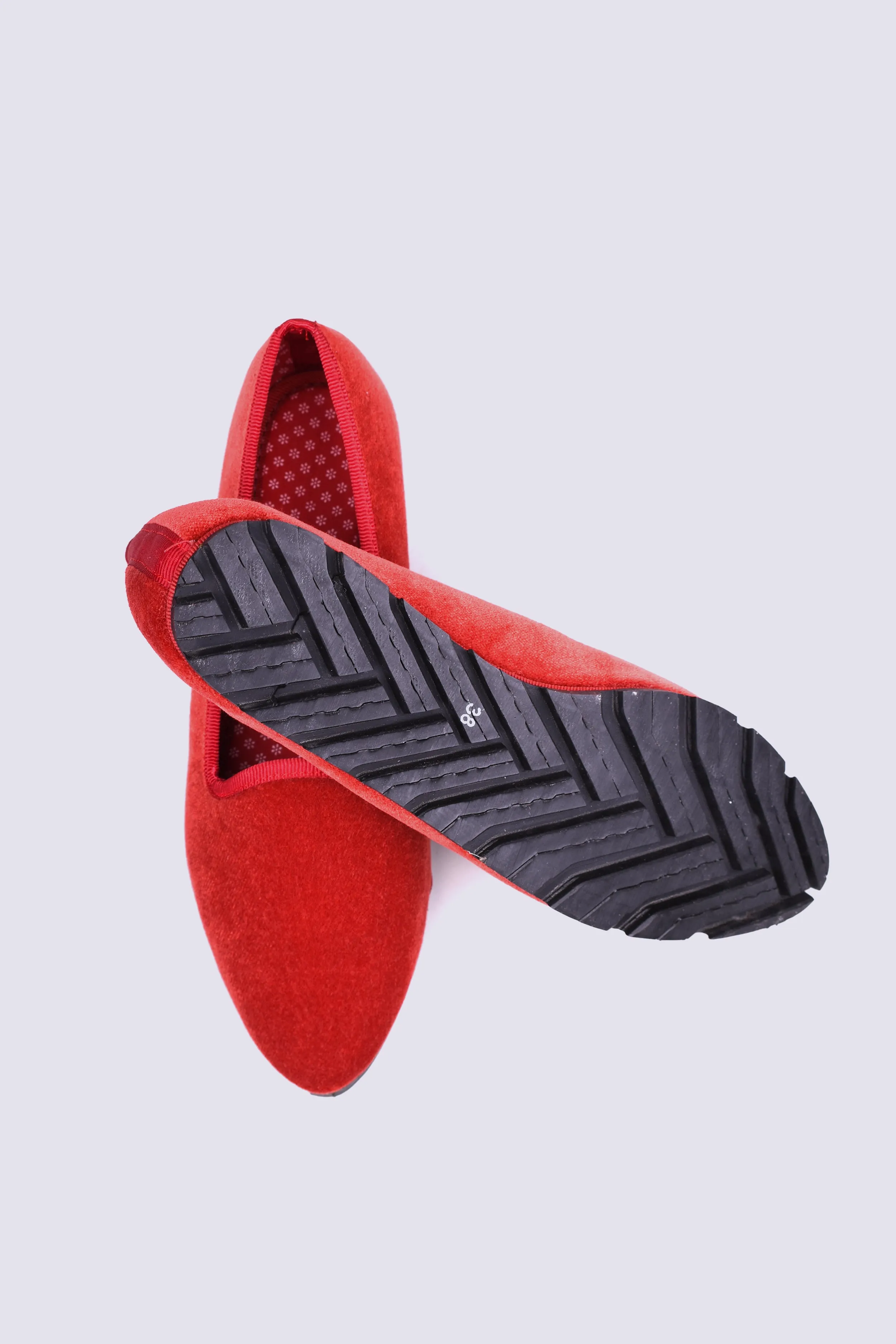Slippers Terciopelo Rojo