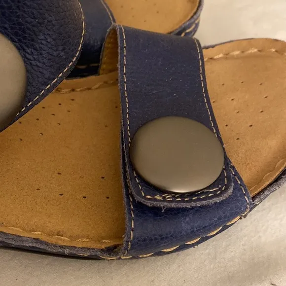 Soft spots  sandals in navy blue  SIZE 8 New No box