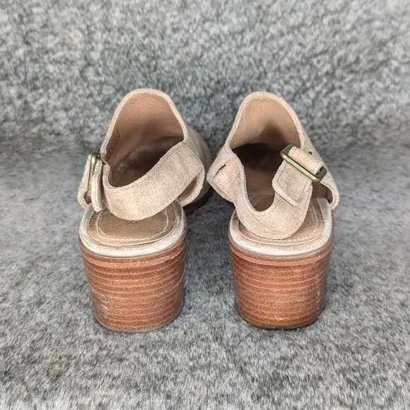 Soludos Savannah Slingback Heeled Mules Tan Women's 8