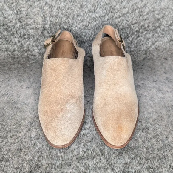Soludos Savannah Slingback Heeled Mules Tan Women's 8