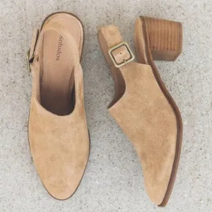 Soludos Savannah Slingback Heeled Mules Tan Women's 8
