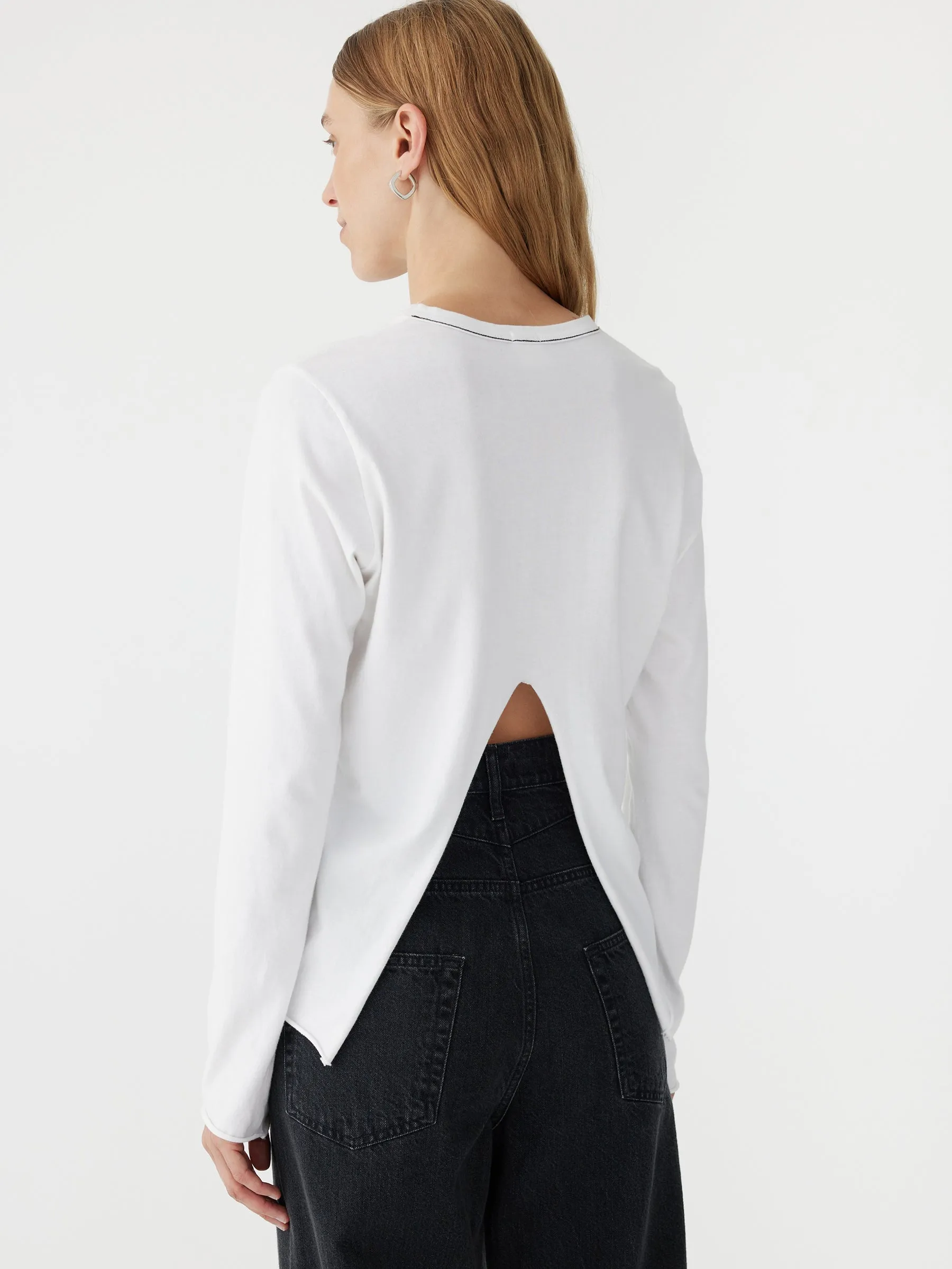 Split Back Midweight Long Sleeve T-Shirt
