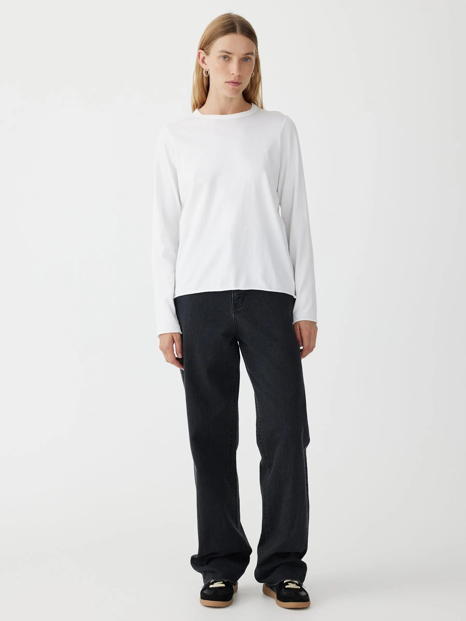Split Back Midweight Long Sleeve T-Shirt