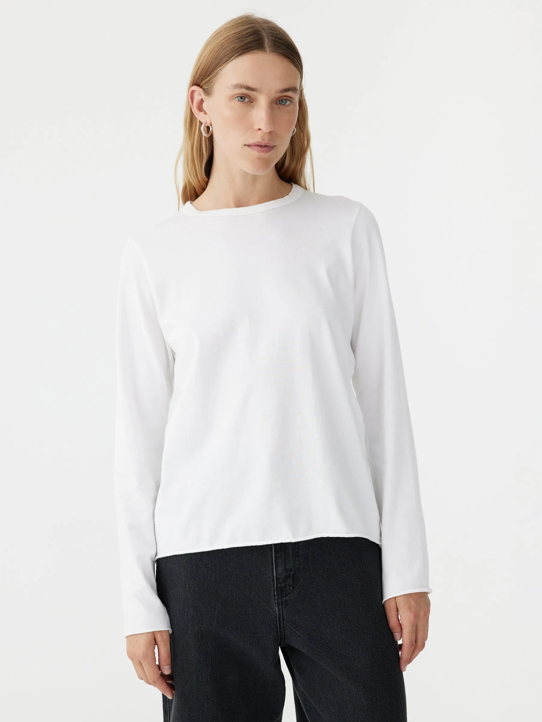 Split Back Midweight Long Sleeve T-Shirt