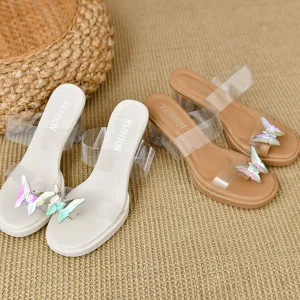 Square Toe Block Heels Sandals