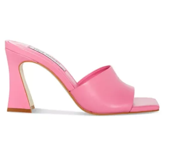 Square Toe Slip On Sculpted Heel