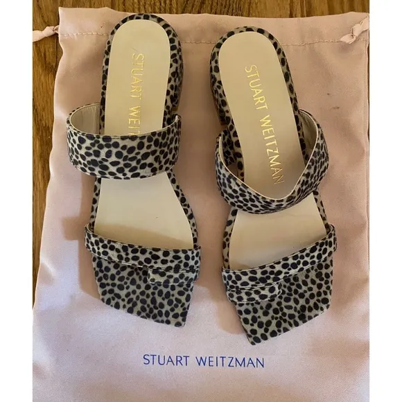 Stuart Weitzman Maisie 35 sandal In cheetah suede