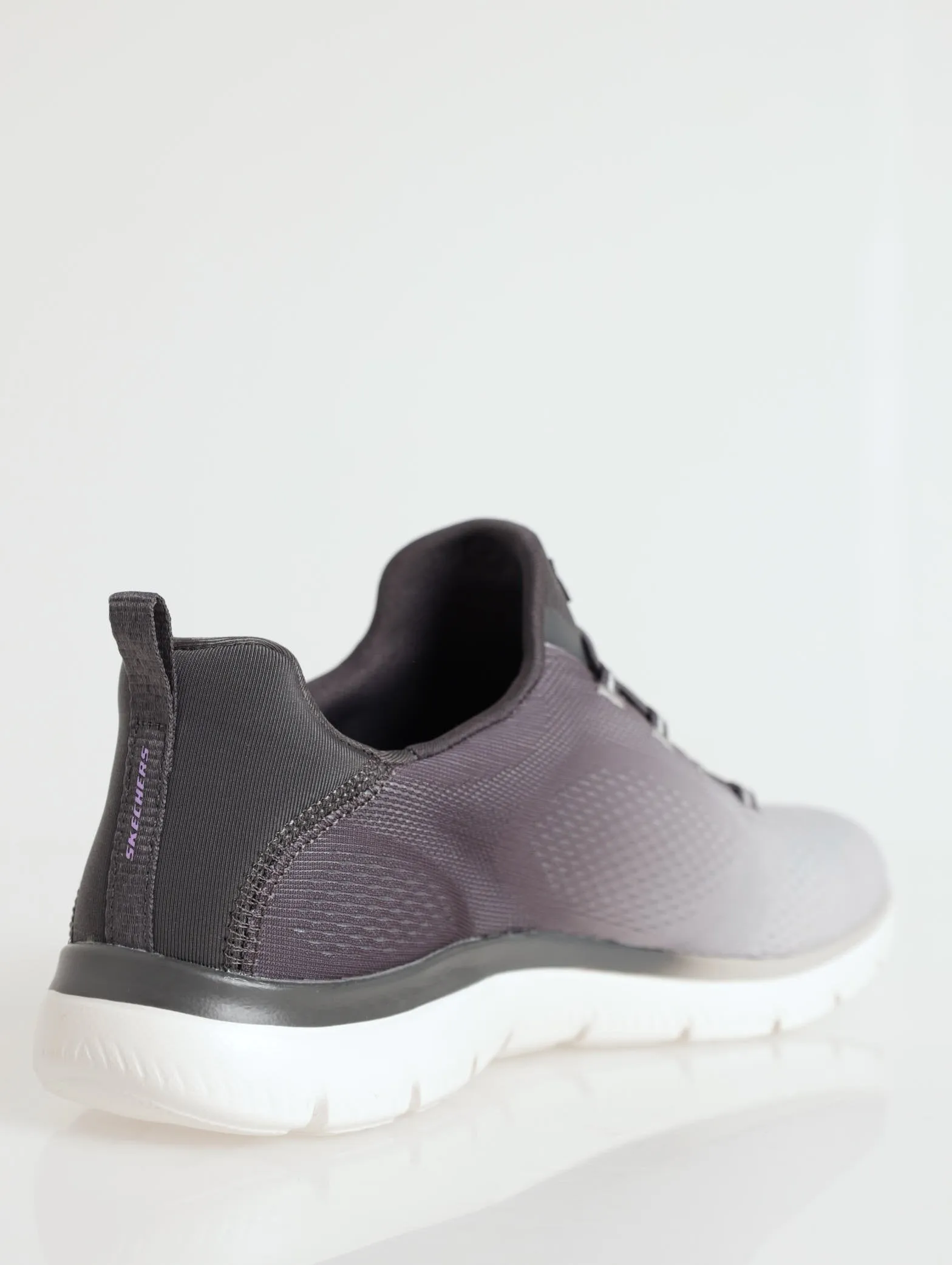 Summits Slip-On Mock Lace Sneaker - Grey