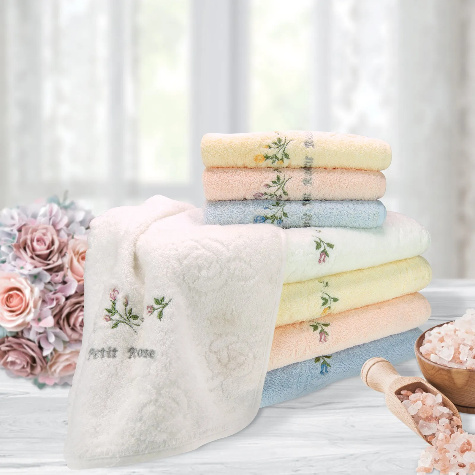 Suzanne Sobelle Bath Towel with Bedroom Slipper - Ballerina