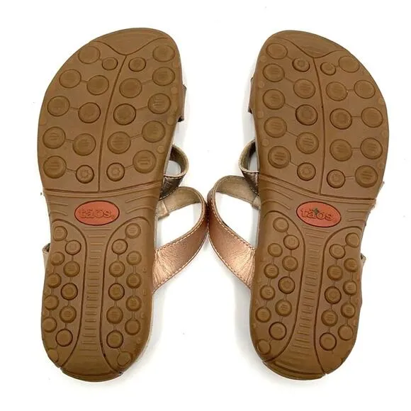 TAOS PRIZE 3 leather sandals velcro straps size 6