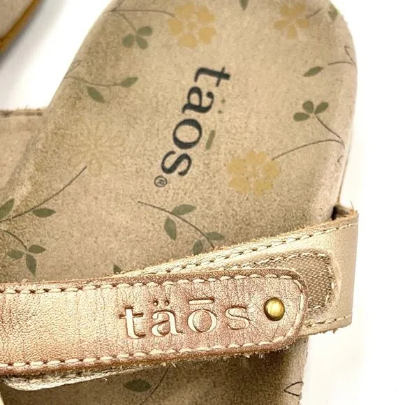 TAOS PRIZE 3 leather sandals velcro straps size 6