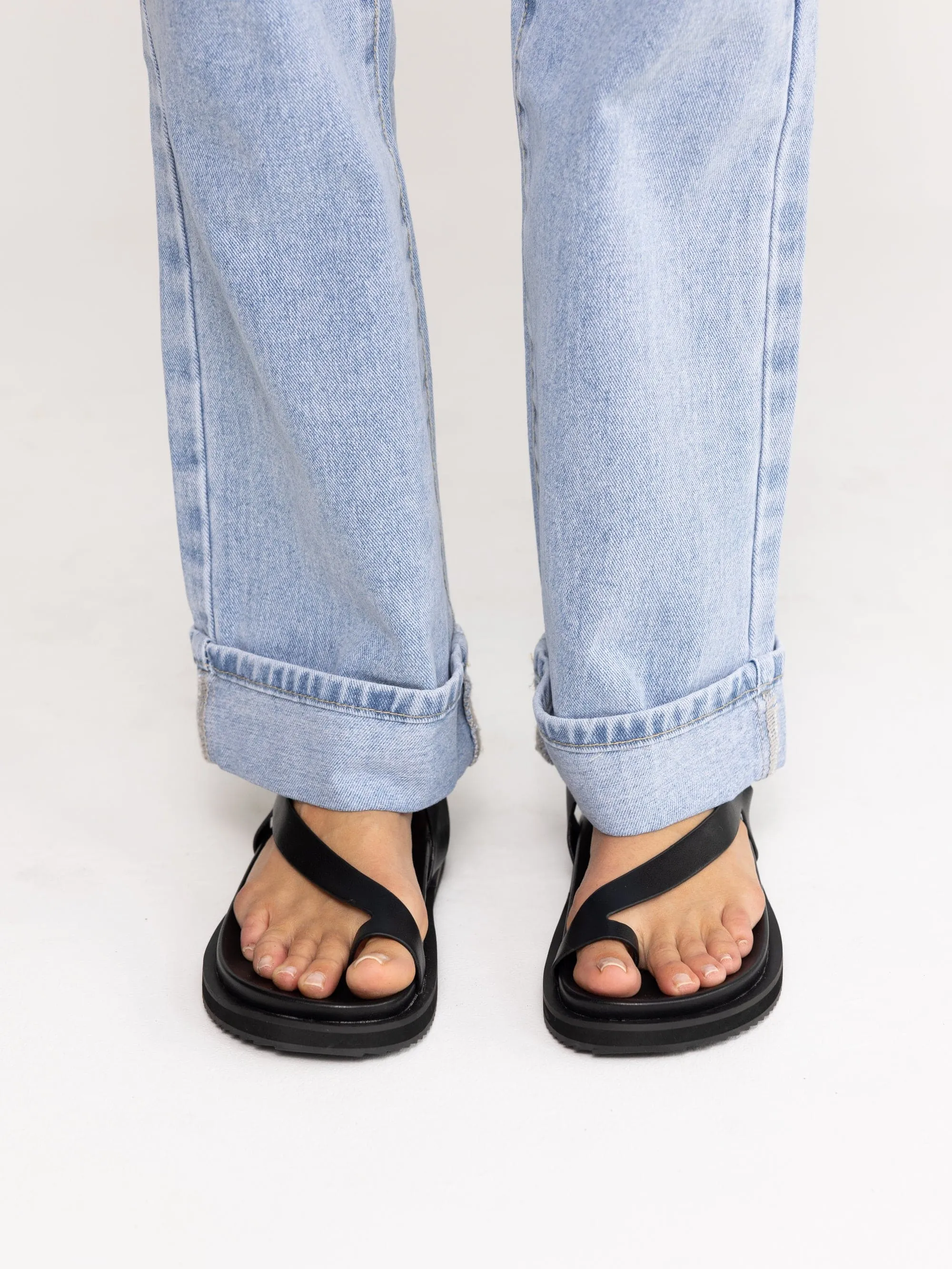 Temperance Sandals (Black) - By Billini