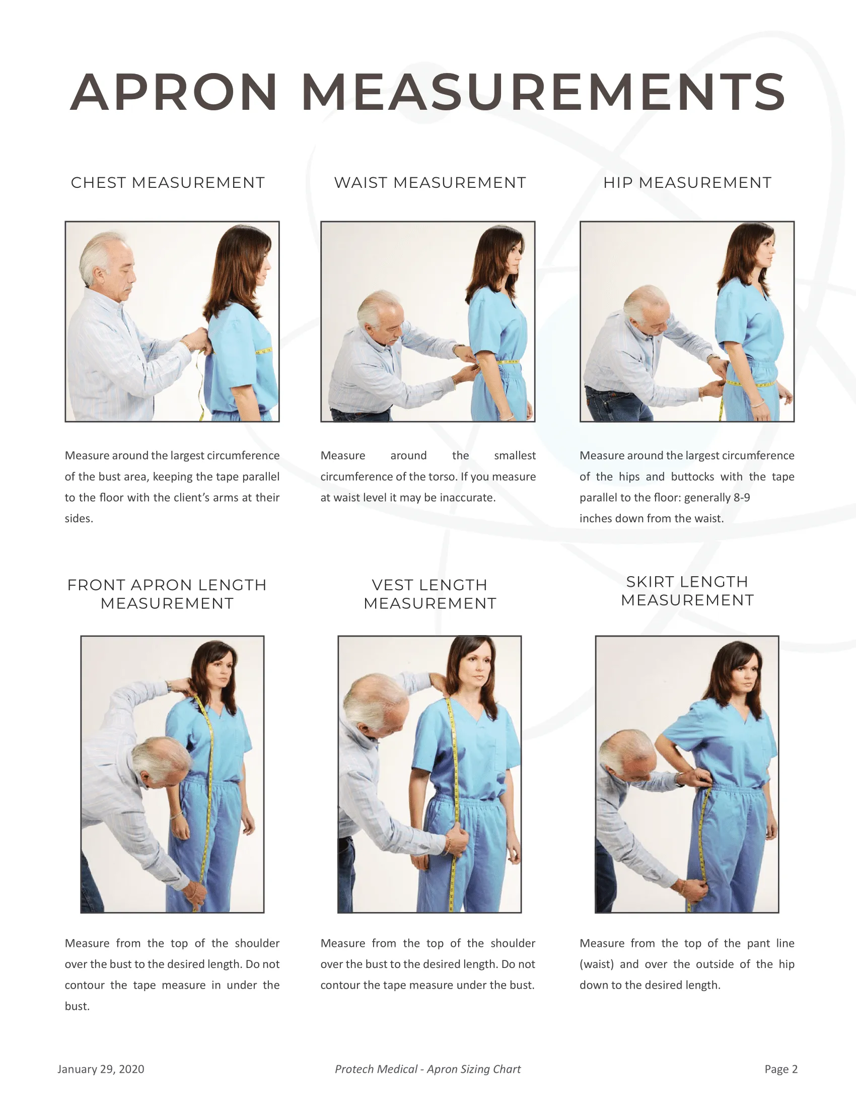 Tri-tab Vest Skirt 2 Piece Radiology Apron