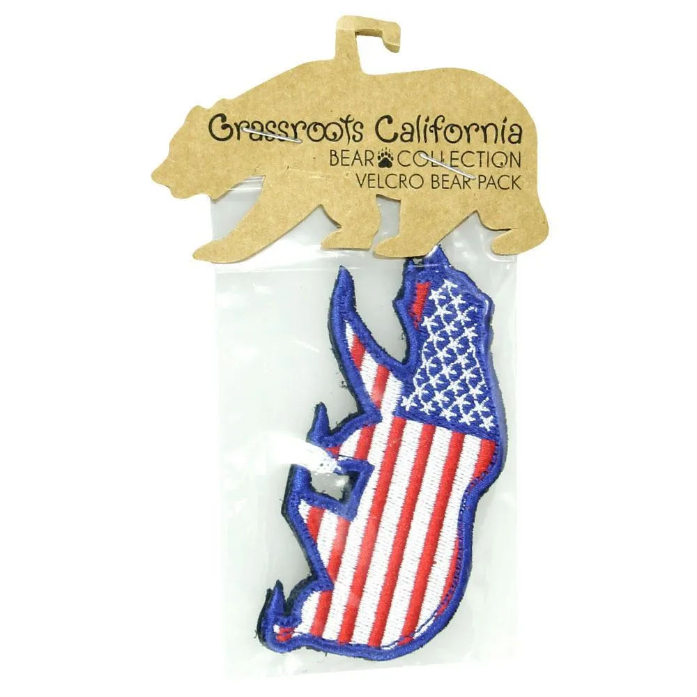 USA Flag Removable Bear Patch