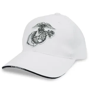 USMC Eagle Globe And Anchor Hat (White)