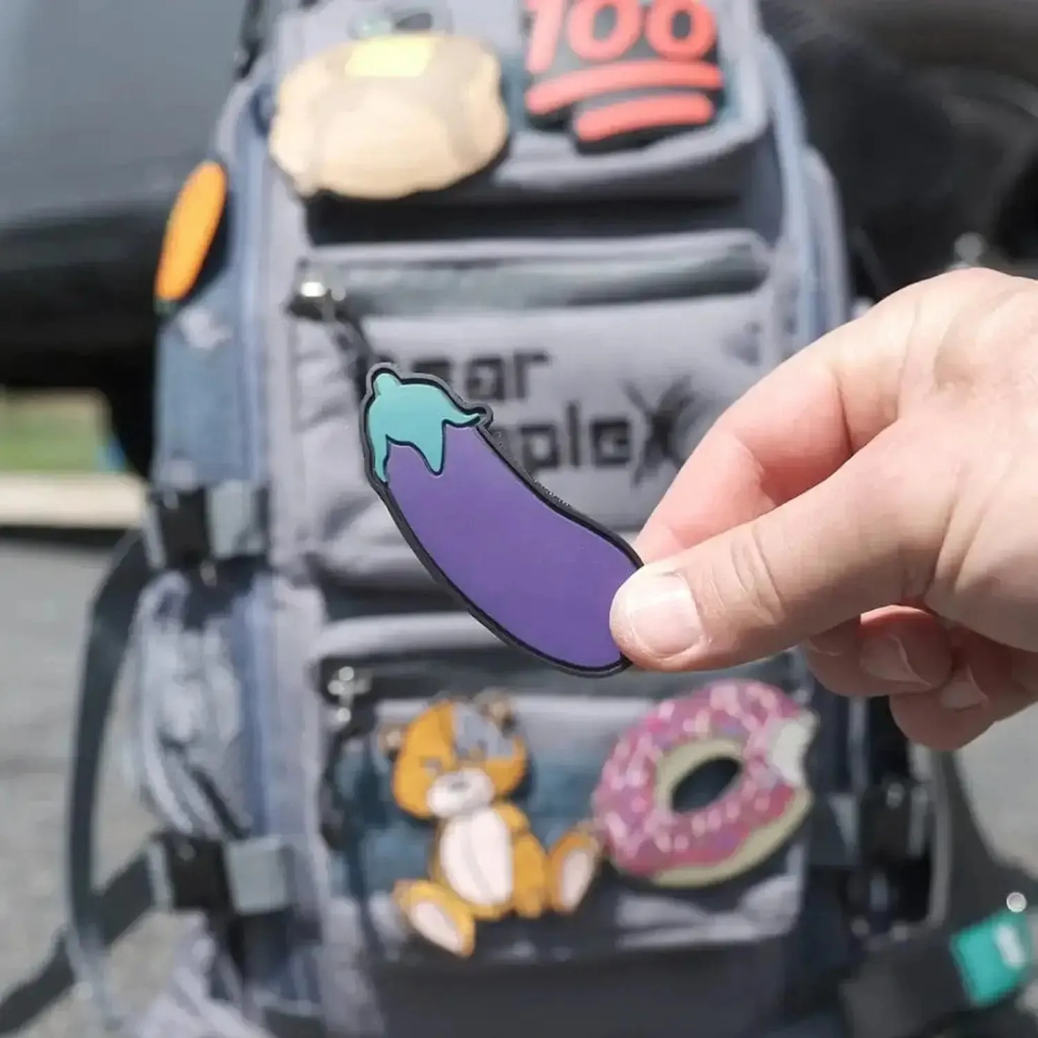 Velcro Patch "Eggplant"