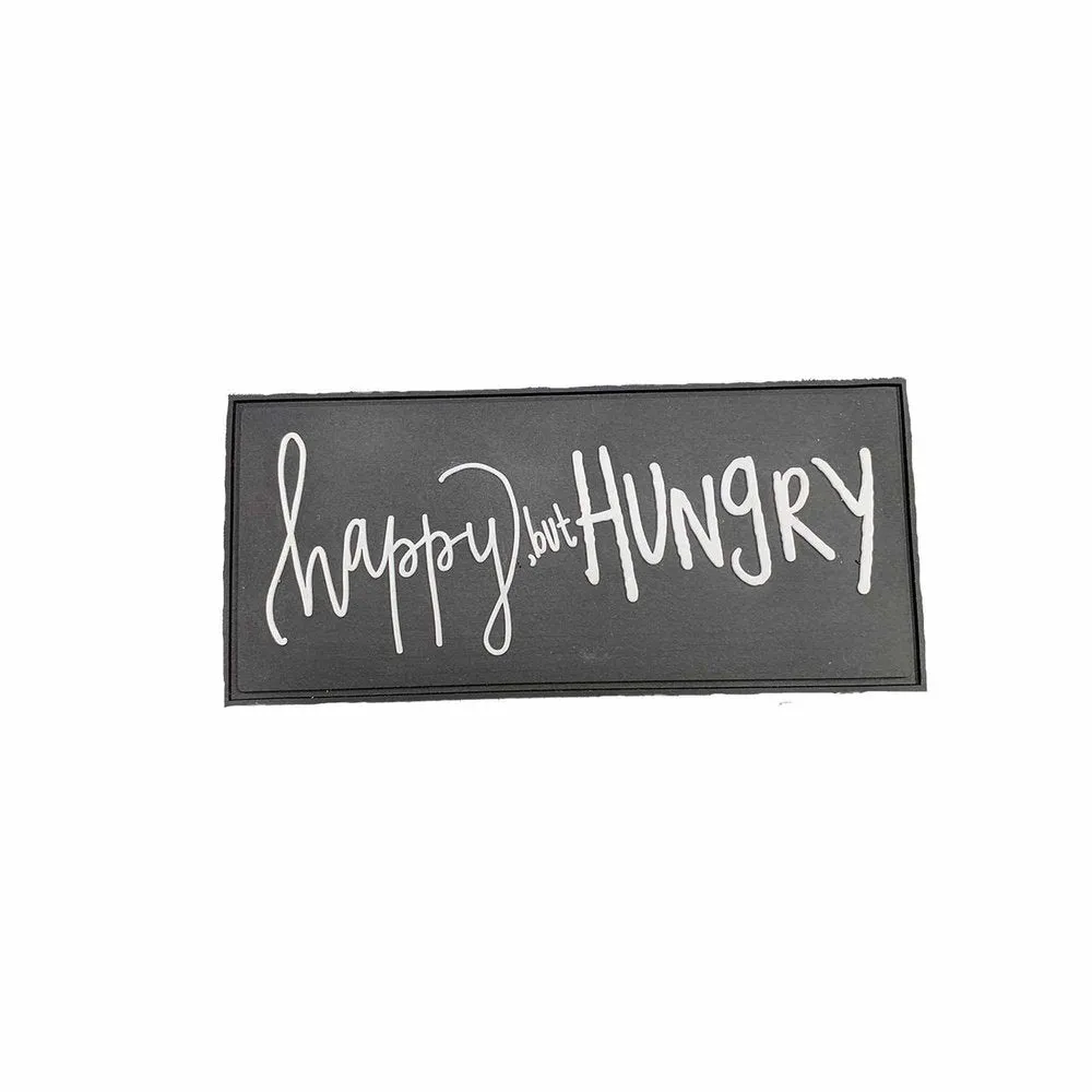 Velcro Patch "Happy but Hungry"