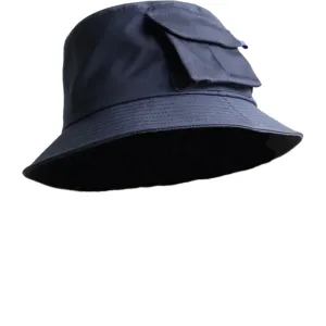 Ventile Bucket Hat w/ Pocket, Navy