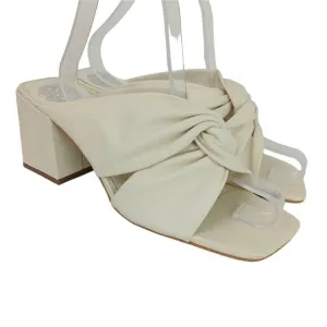 Vince Camuto Women's SZ 8.5 Jenabie Twisted Leather Block Heel Sandal