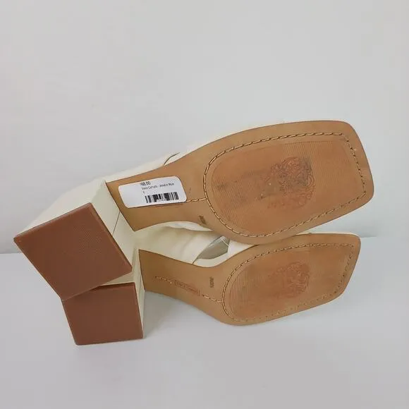 Vince Camuto Women's SZ 8.5 Jenabie Twisted Leather Block Heel Sandal