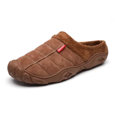 Winter Sleeve Lazy Half-Slipper Wool Casual Warm Shoes