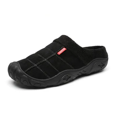 Winter Sleeve Lazy Half-Slipper Wool Casual Warm Shoes
