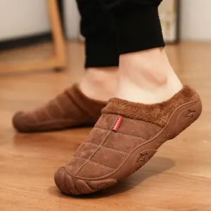 Winter Sleeve Lazy Half-Slipper Wool Casual Warm Shoes
