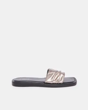 Women Silver Pleated Mule