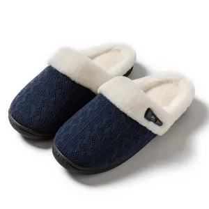 Women's Casual Slip On Plush Lined Slippers