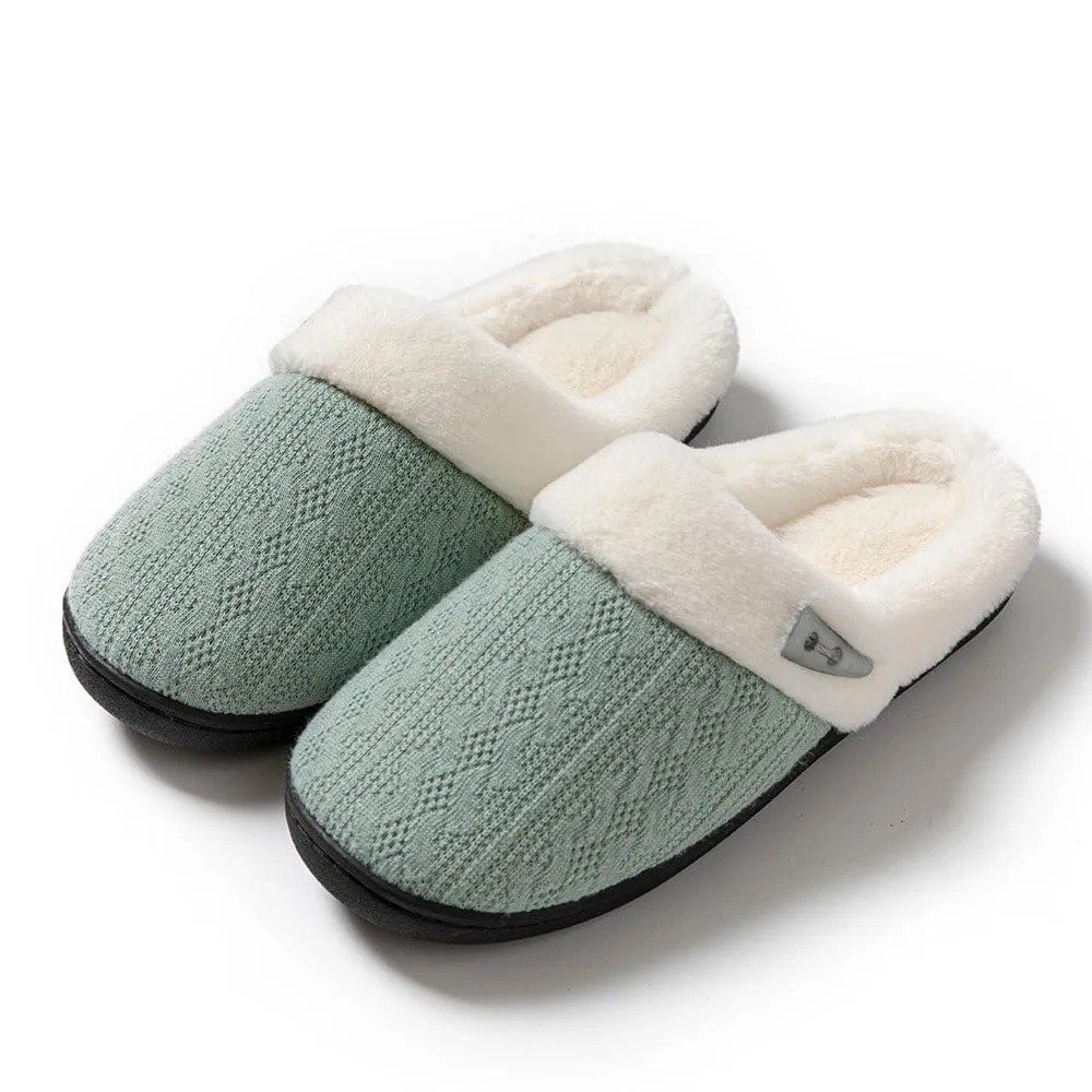 Women's Casual Slip On Plush Lined Slippers