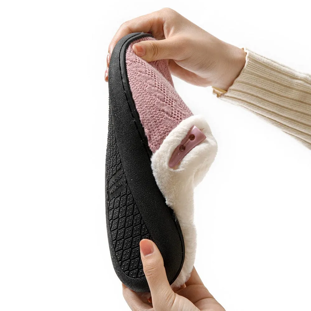 Women's Casual Slip On Plush Lined Slippers