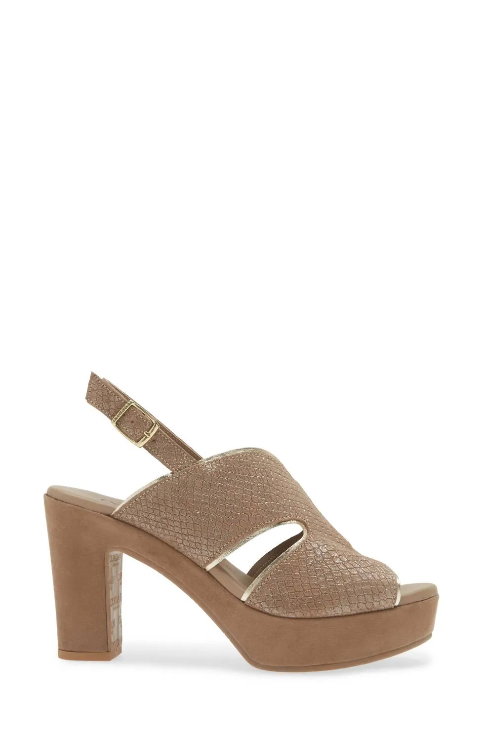 Women's Toni Slingback Sandal In Fango Shimmer