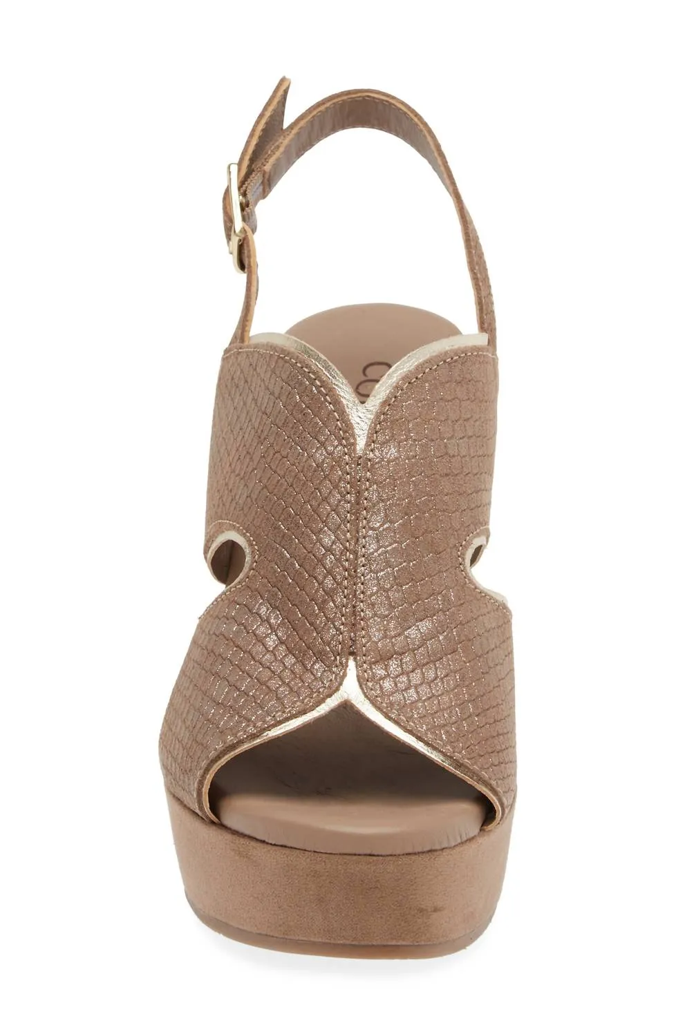 Women's Toni Slingback Sandal In Fango Shimmer