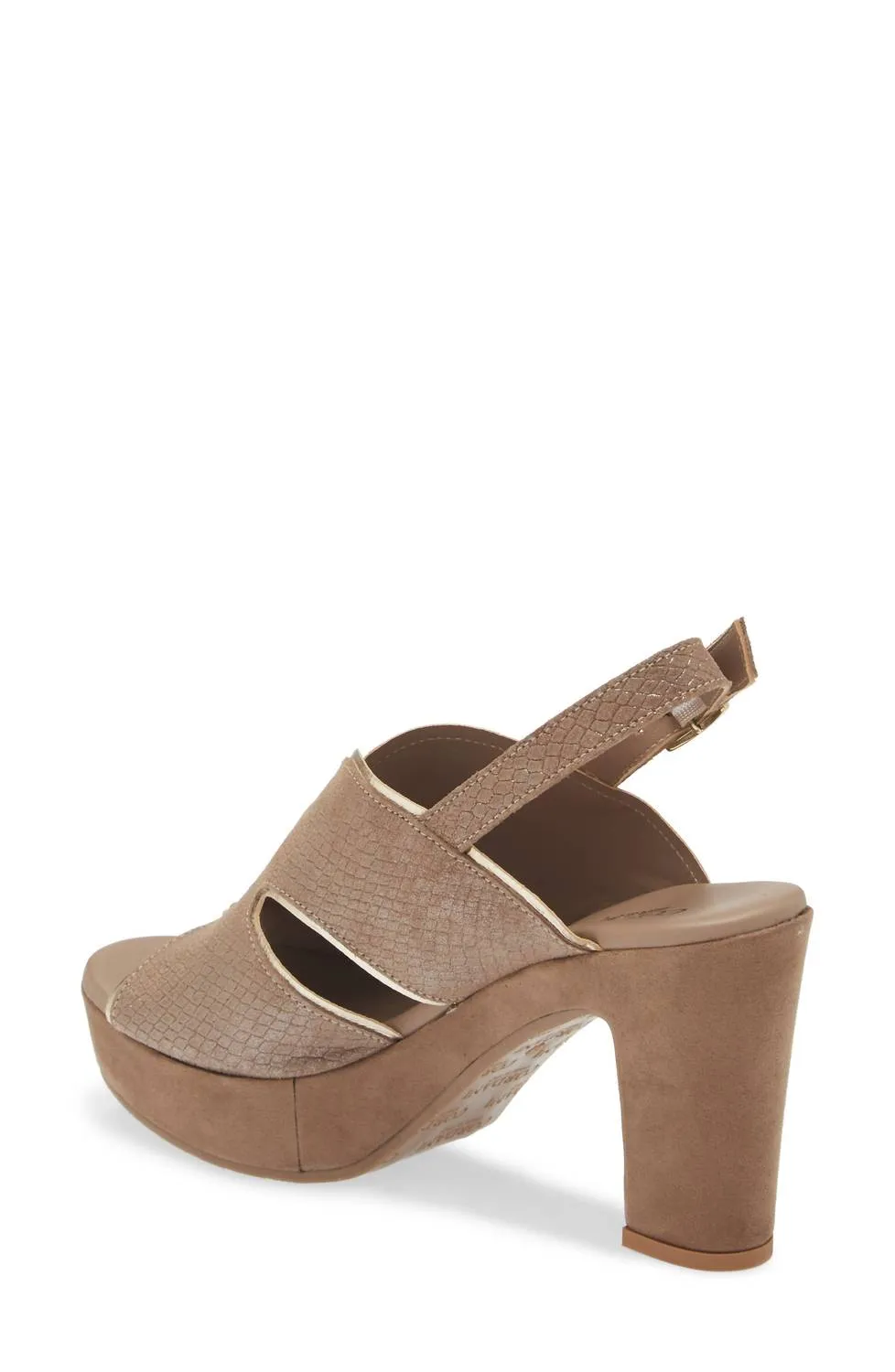 Women's Toni Slingback Sandal In Fango Shimmer